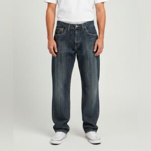 Vintage Born Men's Baggy Skater Jeans Size 34 Dark Wash